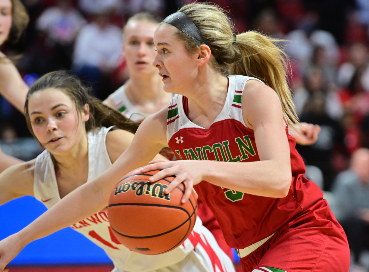Lincoln Chatham Glenwood Illinois 3A girls basketball championship March 2 2024 Tim Vizer 26343